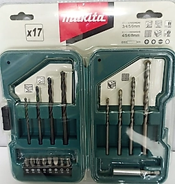 MAKİTA MATKAP UCU 17 PARÇA ORJİNEL